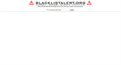 Desktop Screenshot of blacklistalert.org
